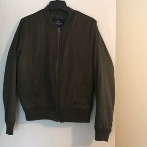 American Eagle green bomber jacket